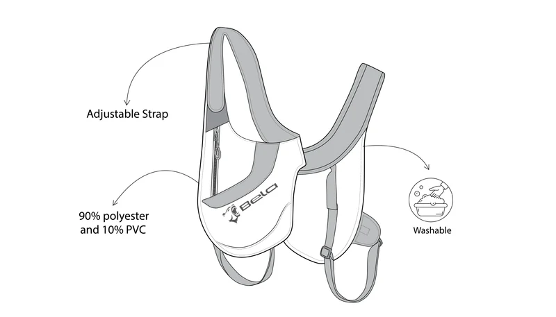 BELA ROAD RUNNER HOLSTER BAG TESSUTO NERO