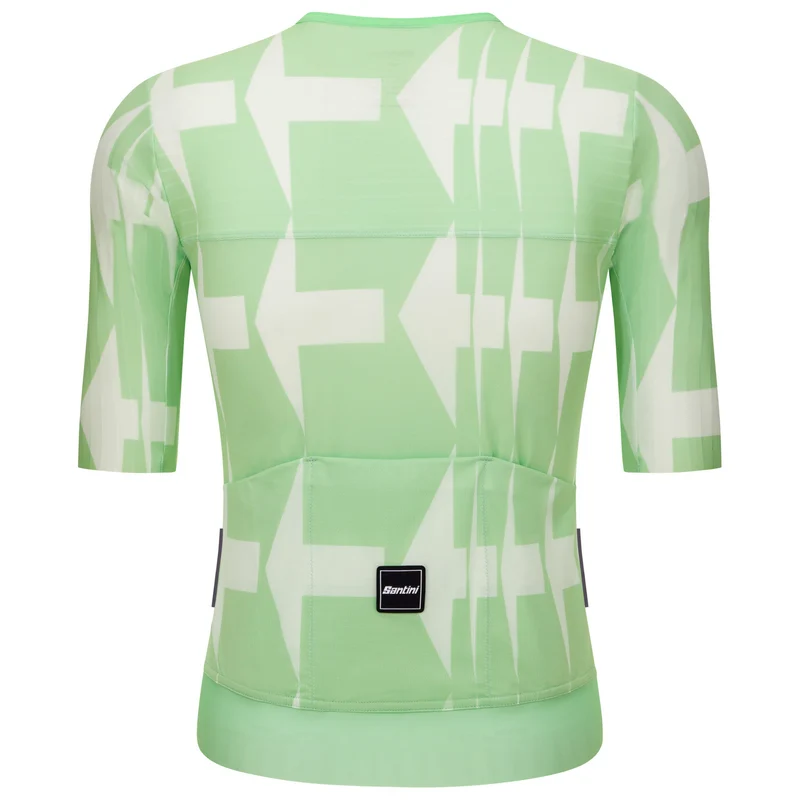 Maglia Santini Mads Pedersen Momentum Series - Verde bianco