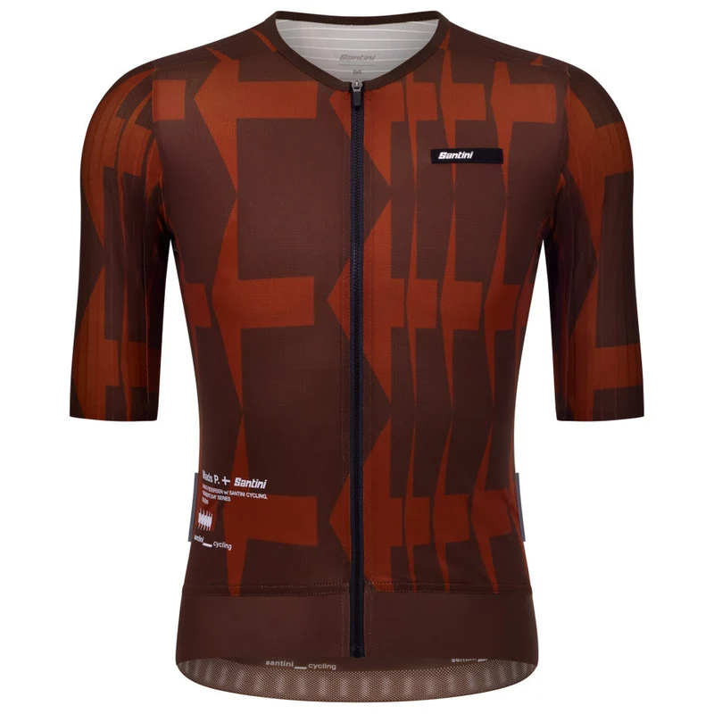 Maglia Santini Mads Pedersen Momentum Series - Marrone