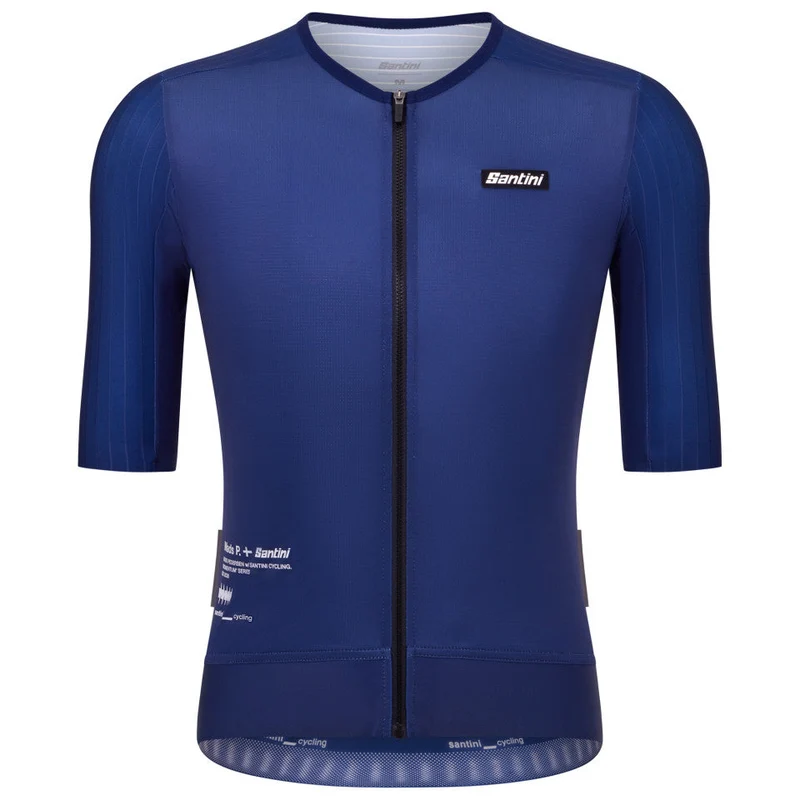 Maglia Santini Mads Pedersen Momentum Series - Blu