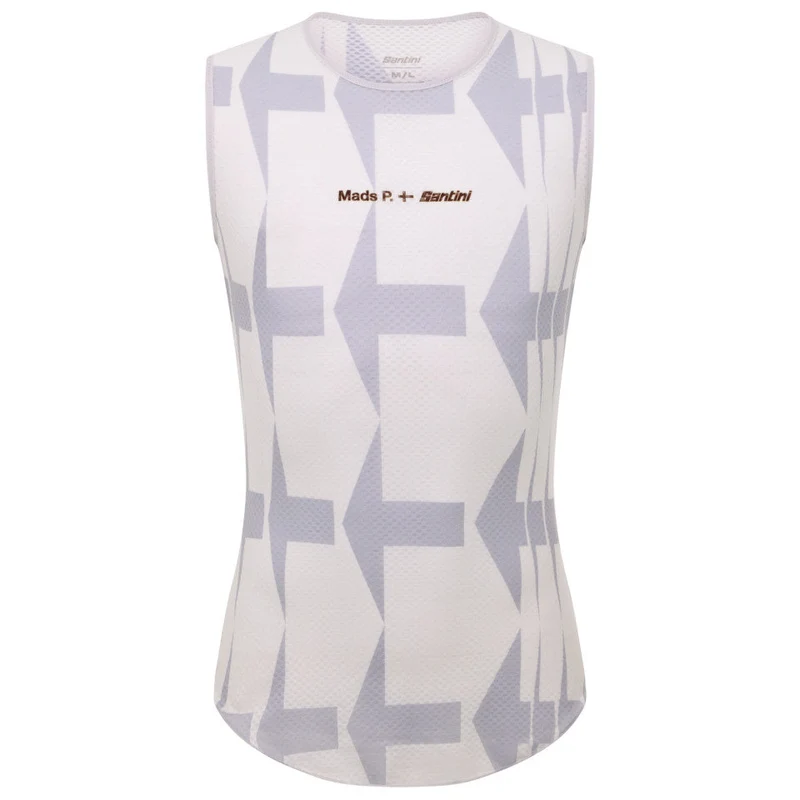 Maglia intima senza maniche Santini Mads Pedersen Momentum Series - Grigio