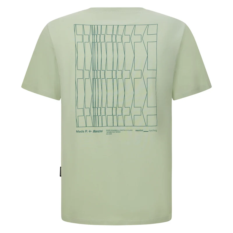 T-Shirt Santini Mads Pedersen Momentum Series - Verde