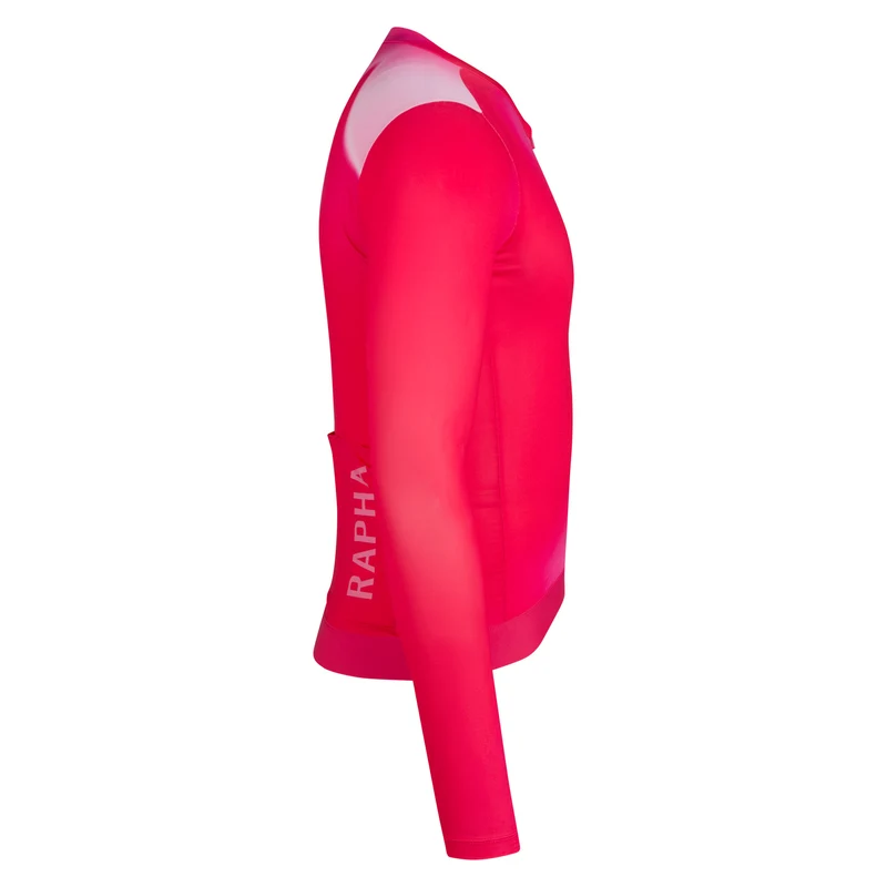 Maglia maniche lunghe Rapha Pro Team Lightweight 3 Surface Print - Rosa