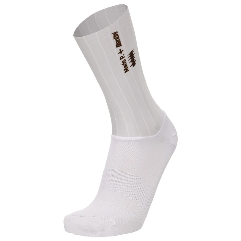 Calze Santini Mads Pedersen Momentum Series Aero - Bianco