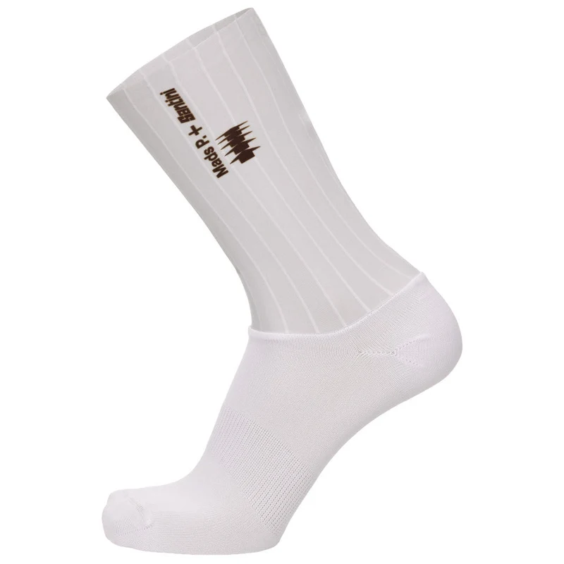 Calze Santini Mads Pedersen Momentum Series Aero - Bianco