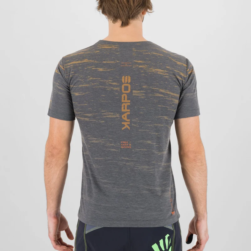 T-Shirt Karpos Tremalzo - Grigio arancio