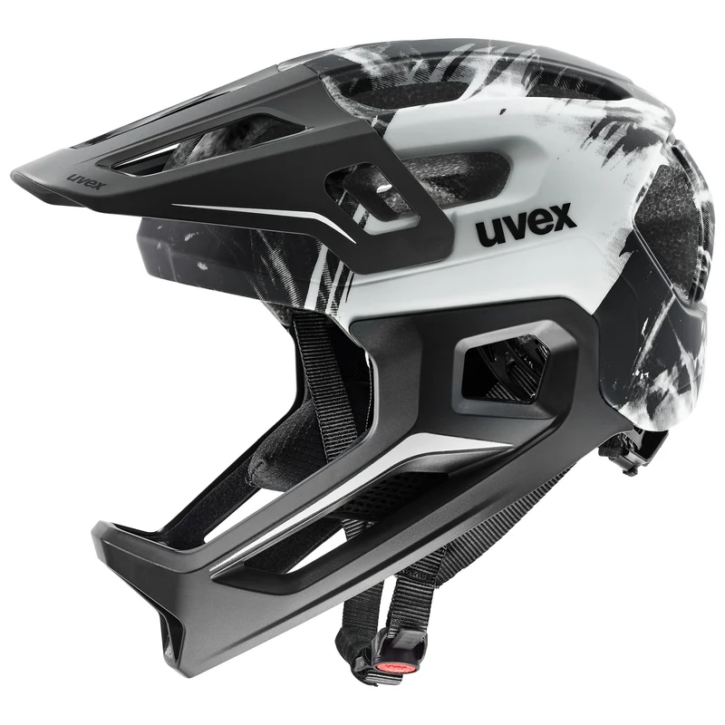Casco Uvex React Junior Fullface - Nero bianco