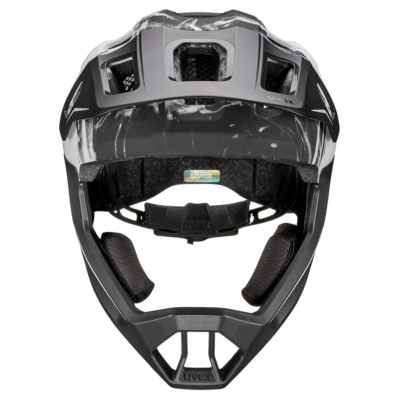 Casco Uvex React Junior Fullface - Nero bianco