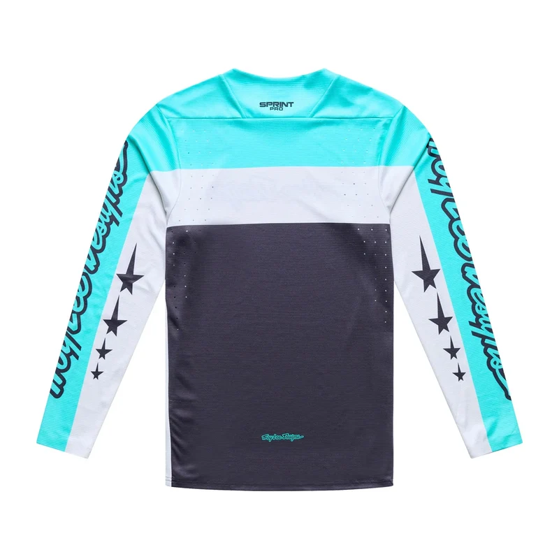 Maglia maniche lunghe Troy Lee Designs Yo Moto - Nero azzurro