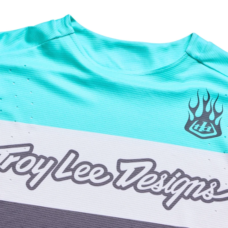 Maglia maniche lunghe Troy Lee Designs Yo Moto - Nero azzurro