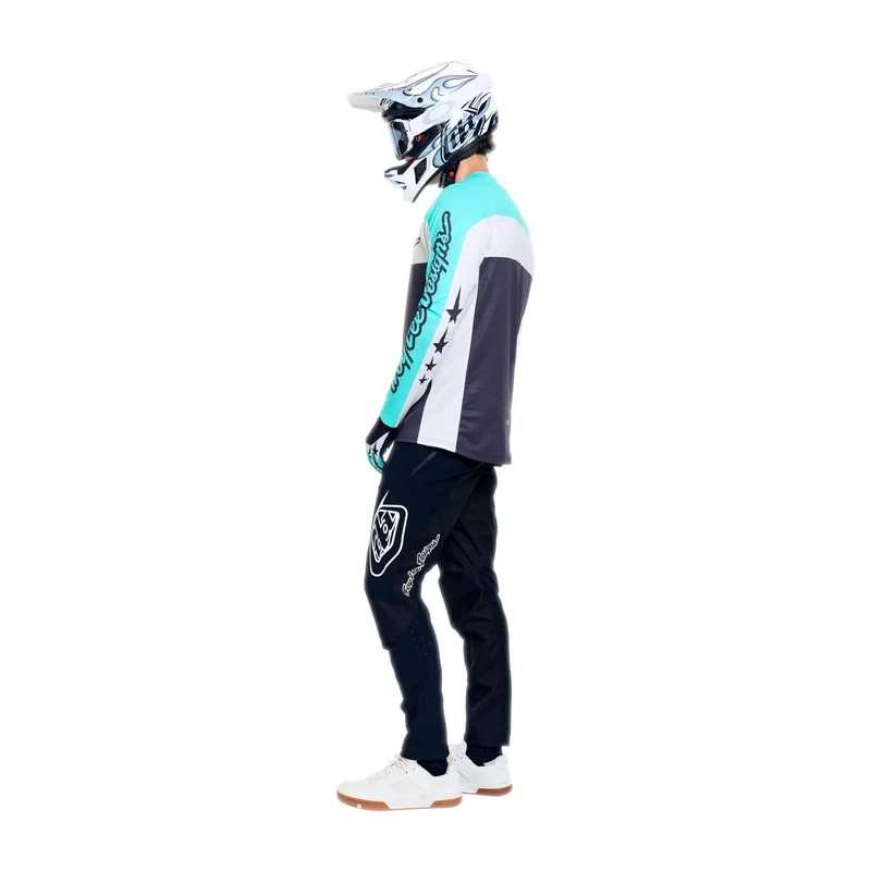 Maglia maniche lunghe Troy Lee Designs Yo Moto - Nero azzurro