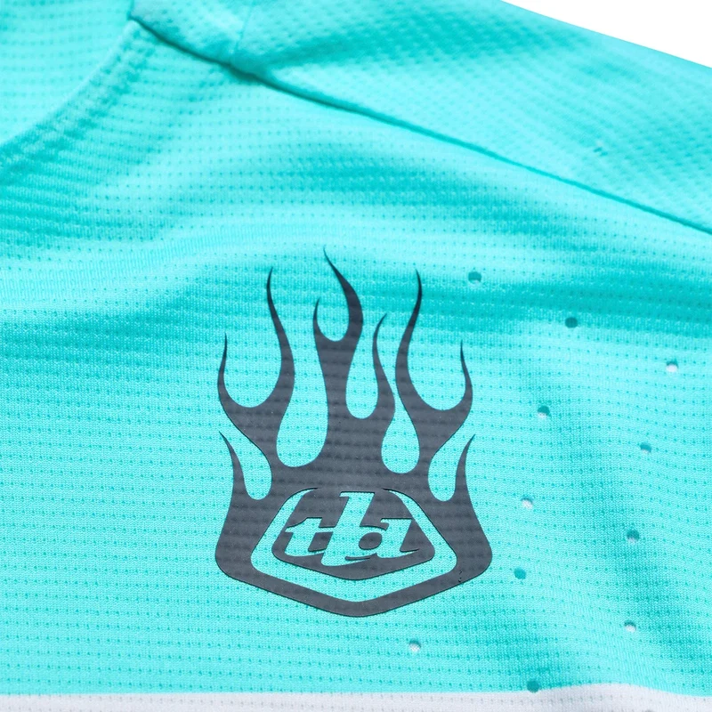 Maglia maniche lunghe Troy Lee Designs Yo Moto - Nero azzurro