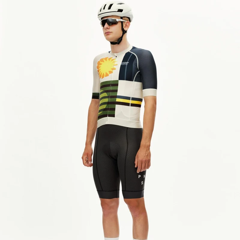 Maglia Pas Normal Studios Mechanism AOP International - Beige