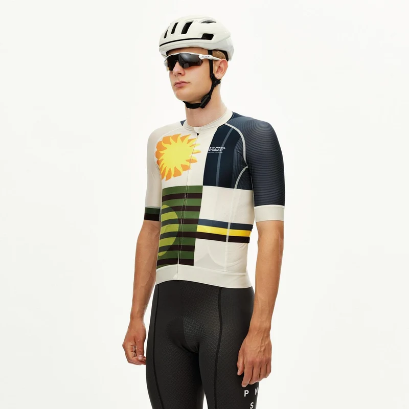 Maglia Pas Normal Studios Mechanism AOP International - Beige