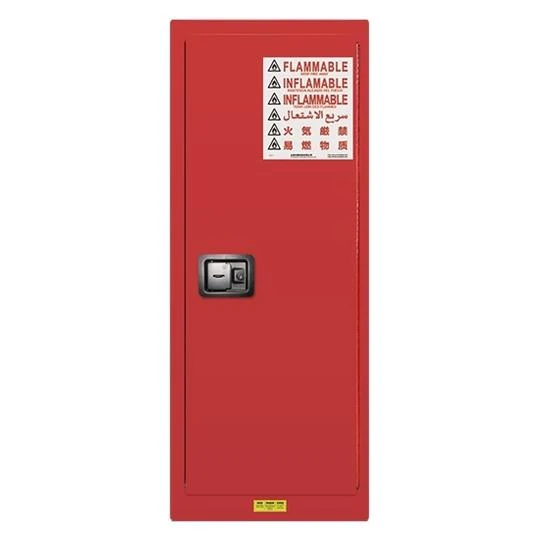 Armadio per lo stoccaggio di materiali aerosol e vernice JKBOX da 22 galloni rosso