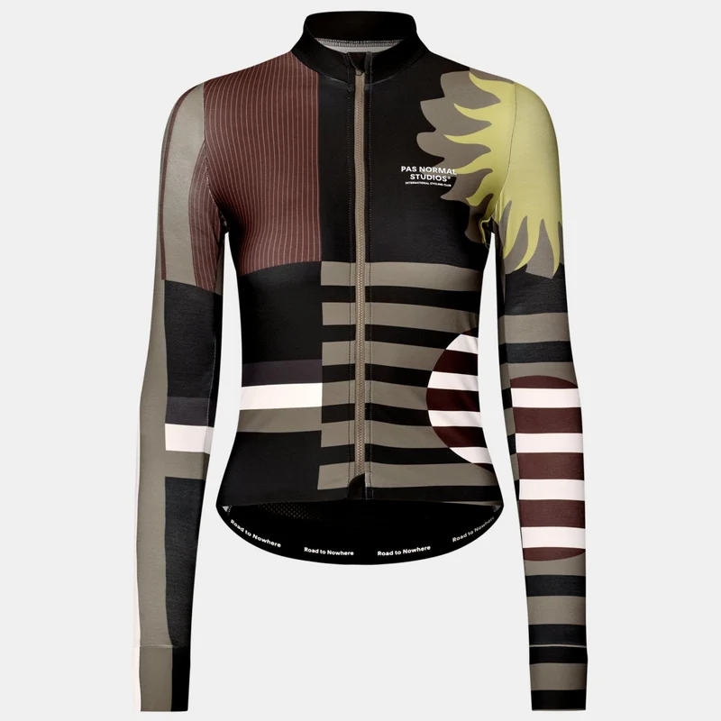 Maglia donna maniche lunghe Pas Normal Studios Mechanism AOP International - Verde