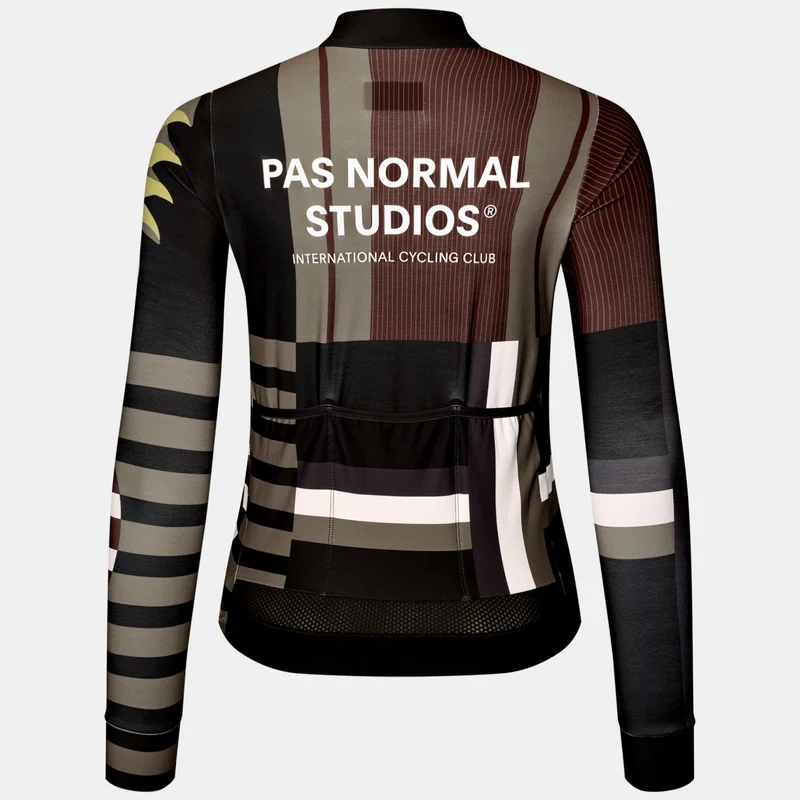 Maglia donna maniche lunghe Pas Normal Studios Mechanism AOP International - Verde