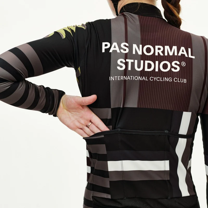 Maglia donna maniche lunghe Pas Normal Studios Mechanism AOP International - Verde
