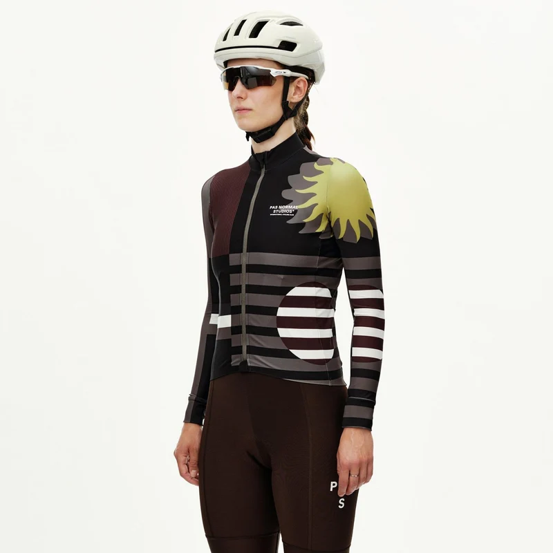 Maglia donna maniche lunghe Pas Normal Studios Mechanism AOP International - Verde