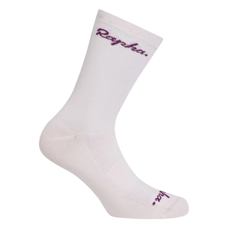 Calze Rapha Logo - Bianco bordeaux