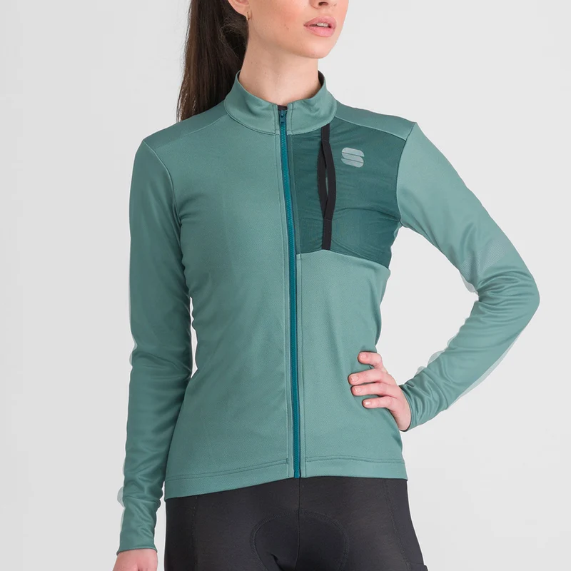 Maglia donna maniche lunghe Sportful Supergiara - Verde