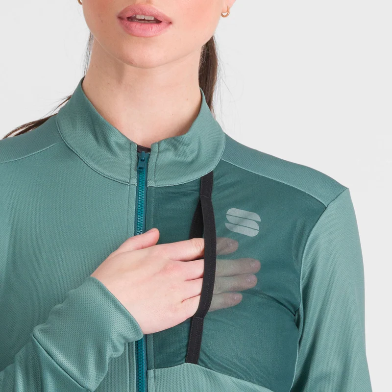 Maglia donna maniche lunghe Sportful Supergiara - Verde