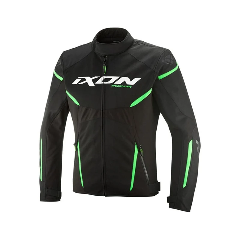 GIUBBOTTO IXON TSUTO STRIKER2 AIR WP UOMO NERO-VERDE