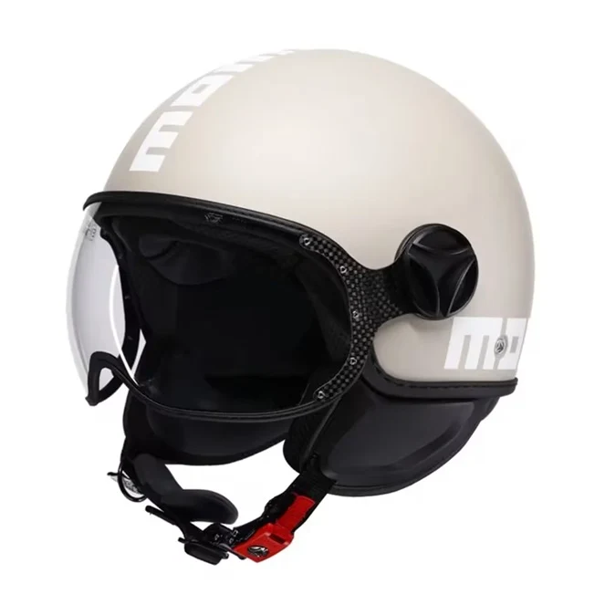 CASCO JET FGTR CLASSIC MOMODESIGN E2206 CANDY TORTORA SCRITTA BIANCA
