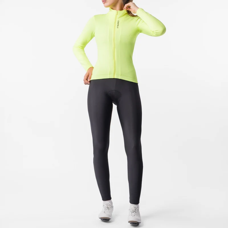 Maglia maniche lunghe donna Castelli Sinergia 3 - Giallo