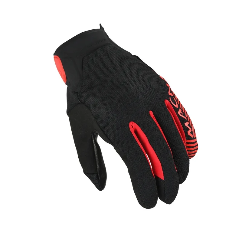 GUANTI MACNA UOMO OBTAIN LEER NERO ROSSO