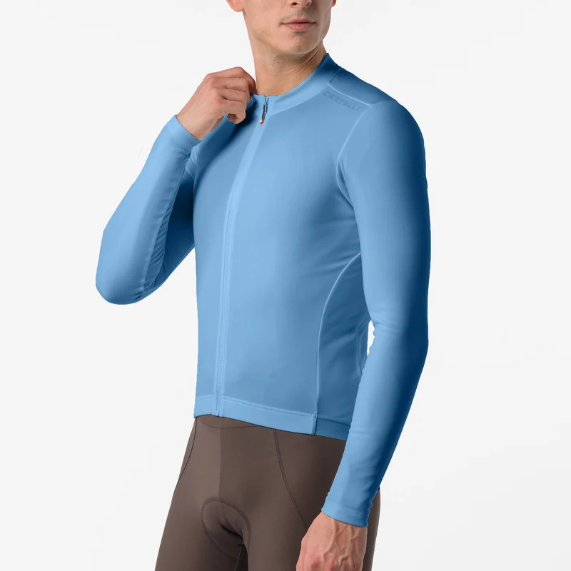 Maglia maniche lunghe Castelli Espresso Thermal 2 - Blu