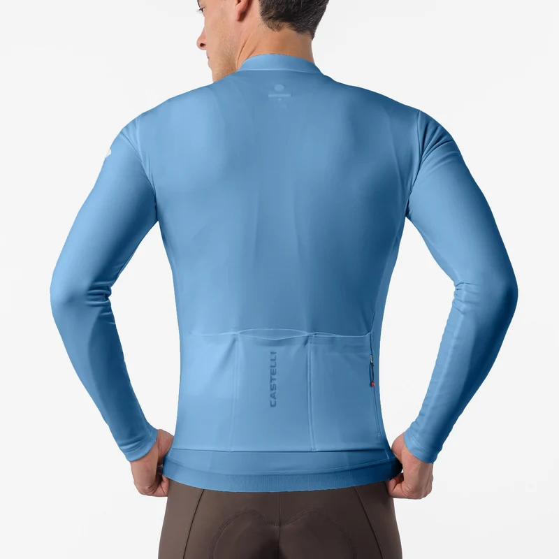 Maglia maniche lunghe Castelli Espresso Thermal 2 - Blu