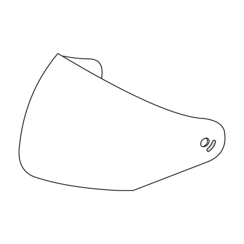 VISIERA ESTERNA TRASPARENTE con PREDISP. PINLOCK® - CASCO FASTFLIP