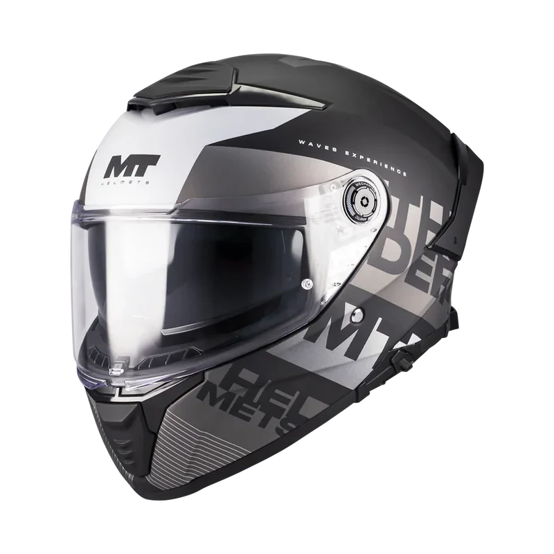 MT THUNDER 4 SV WAVES B2 INTEGRALE CASCHI DI MOTO NERO OPACO