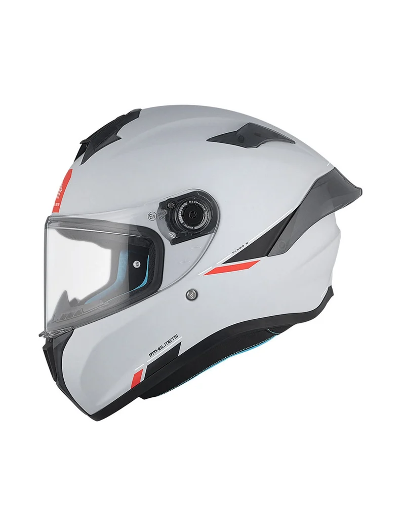 MT TARGO S SOLID SPORTIVO A12 INTEGRALE CASCHI DI MOTO GRIGIO BRILLANTE