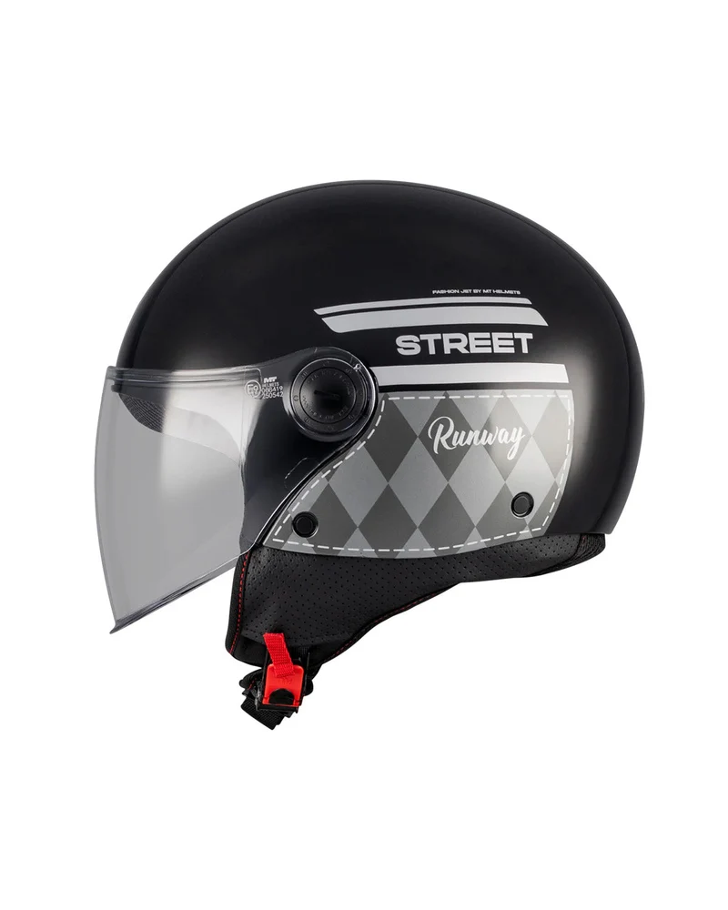 MT OF501 B STREET S RUNWAY B2 CASCHI DI MOTO BRILLO