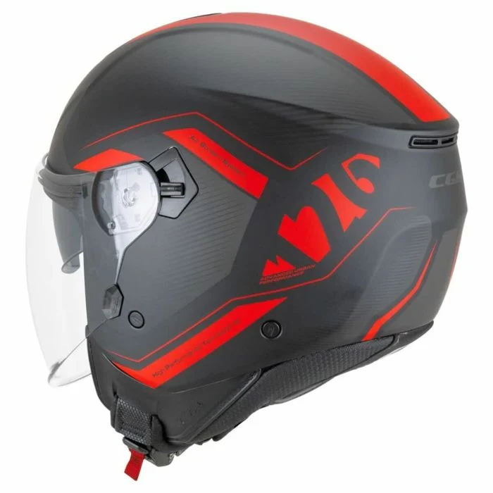CGM 126G IPER CITY JET CASCHI DI MOTO NERO ROSSO