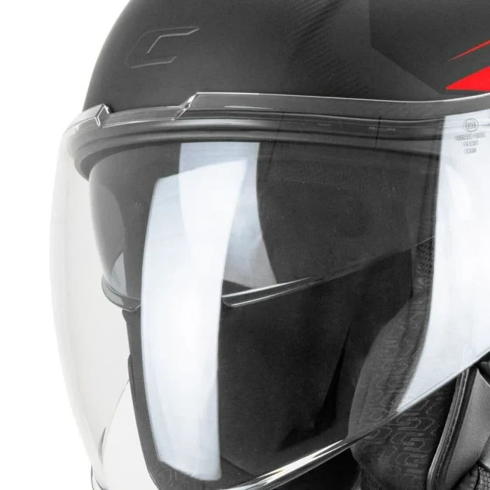 CGM 126G IPER CITY JET CASCHI DI MOTO NERO ROSSO