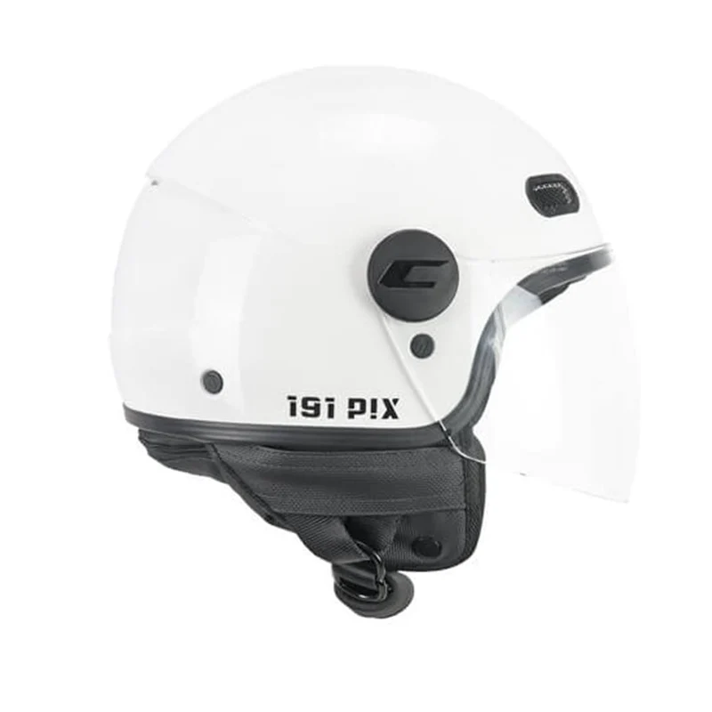 CGM 191A PIX MONO JET CASCHI DI MOTO BIANCO VISIERA LUNGA