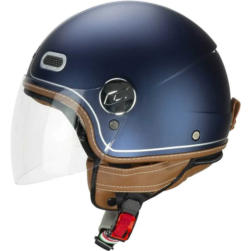 CGM 191V PIX VINTAGE JET CASCHI DI MOTO RASO BLU ARGENTO
