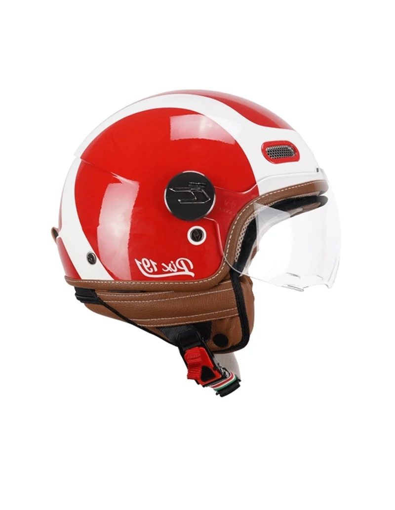 CGM 191G PIX SPRINT JET CASCHI DI MOTO ROSSO BIANCO