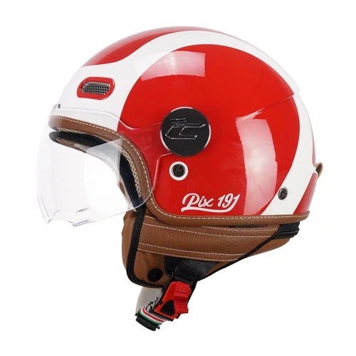 CGM 191G PIX SPRINT JET CASCHI DI MOTO ROSSO BIANCO