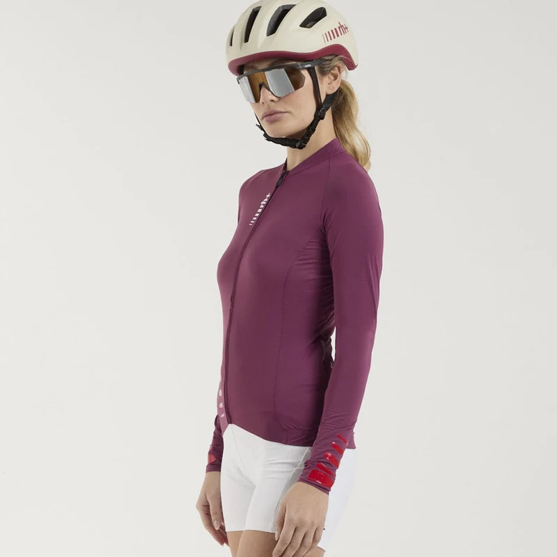 Maglia donna maniche lunghe Rh+ Aries - Bordeaux