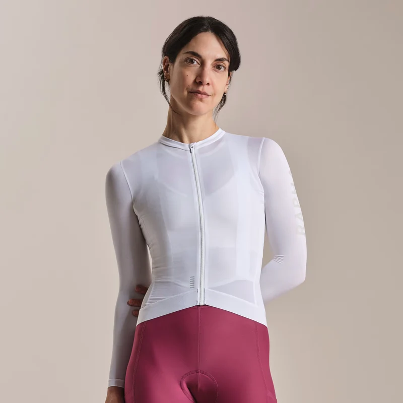 Maglia donna maniche lunghe Rapha Pro Team Lightweight 3 - Bianco
