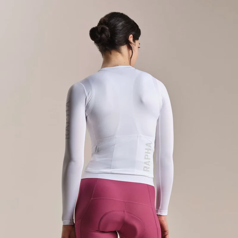 Maglia donna maniche lunghe Rapha Pro Team Lightweight 3 - Bianco