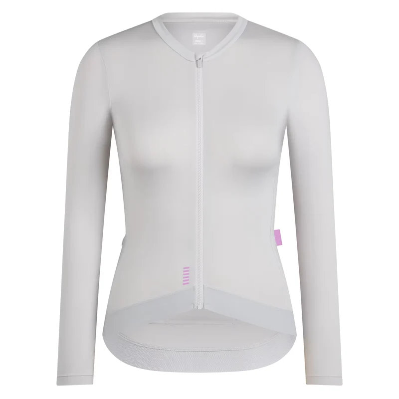 Maglia donna maniche lunghe Rapha Pro Team Lightweight 3 - Grigio chiaro