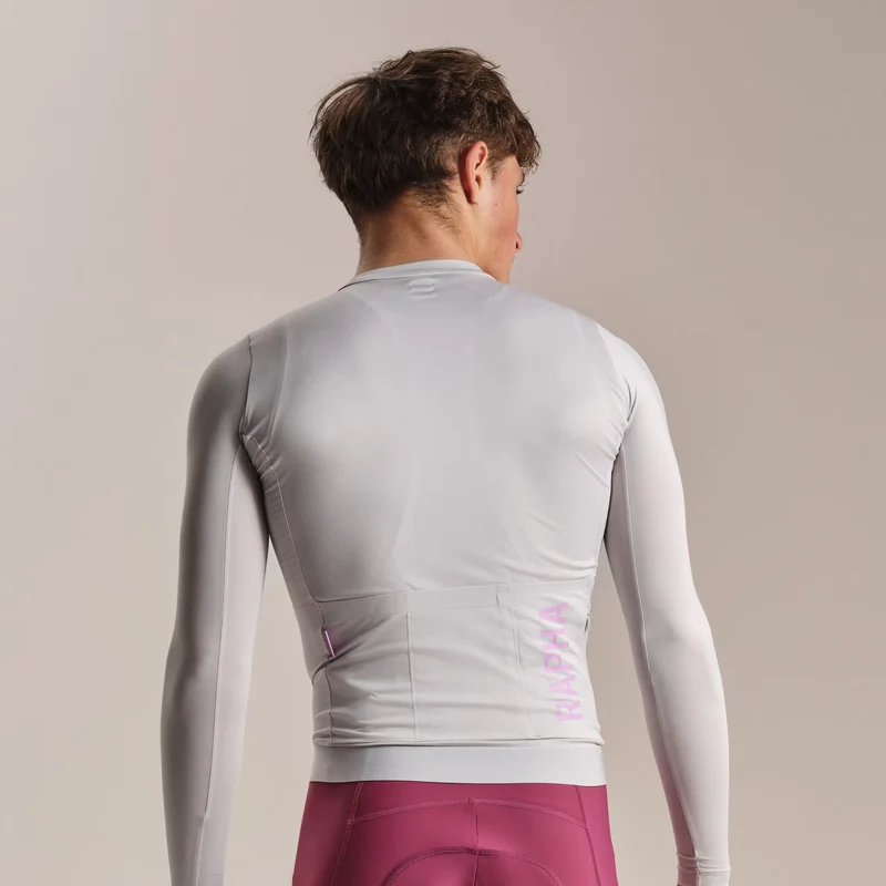 Maglia maniche lunghe Rapha Pro Team Lightweight 3 - Grigio chiaro