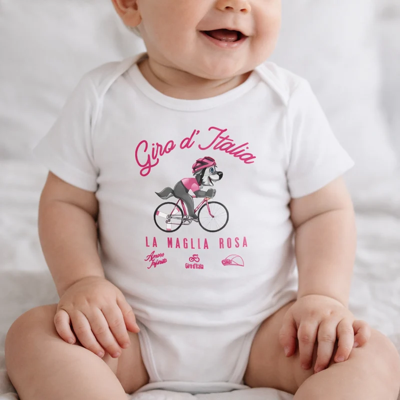 Body Bambino Wolfie Maglia Rosa Giro d'Italia