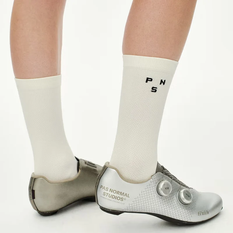 Calze Pas Normal Studios Race - Bianco beige