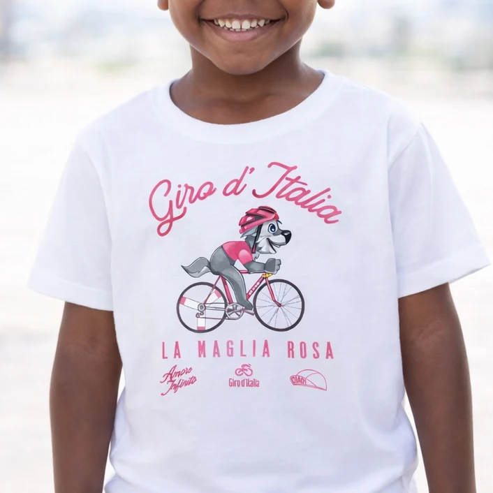 T-shirt Bambino Wolfie Maglia Rosa Giro d'Italia